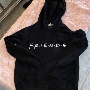 Black FRIENDS hoodie
